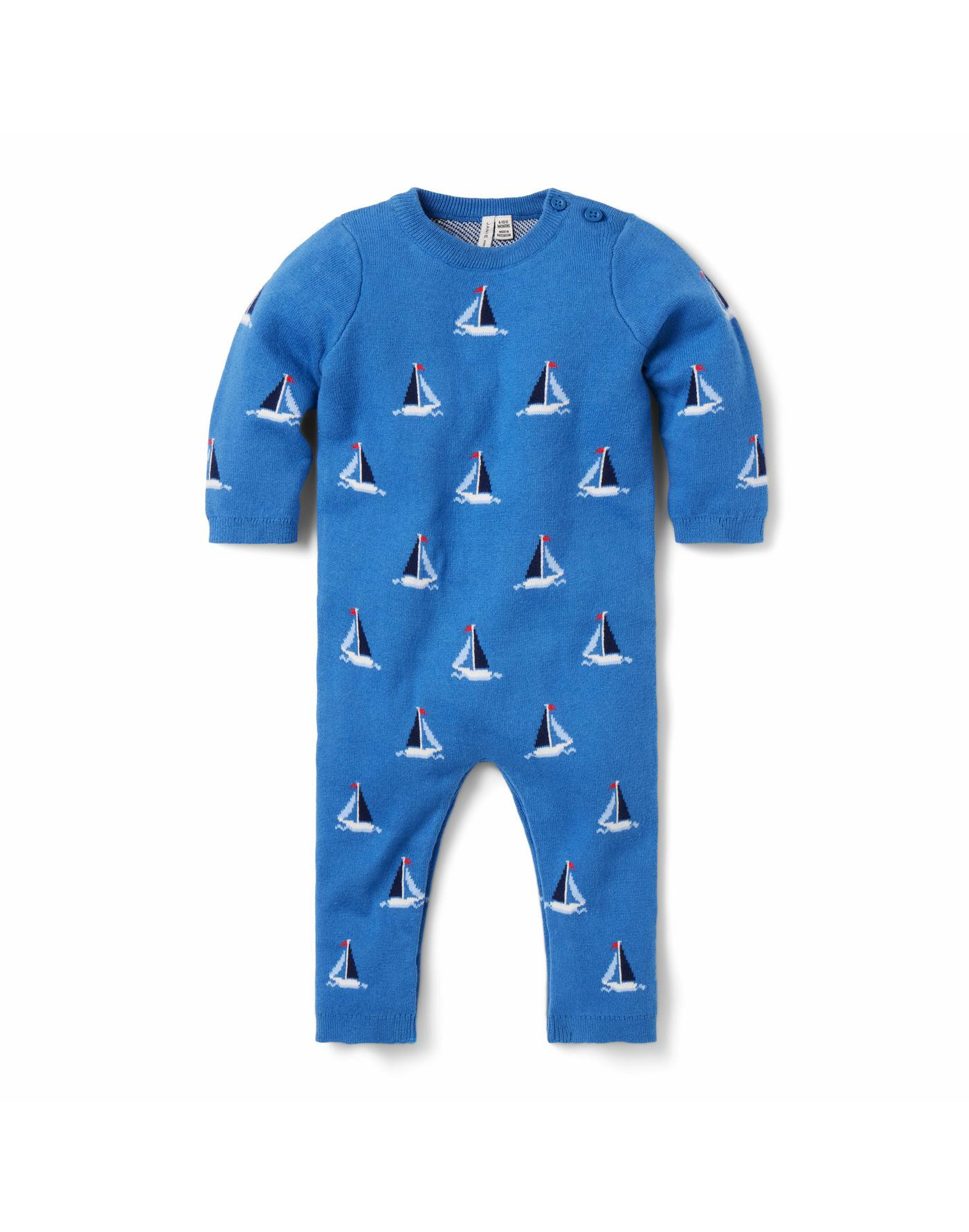 Baby Sailboat Sweater One-Piece | Janie and Jack