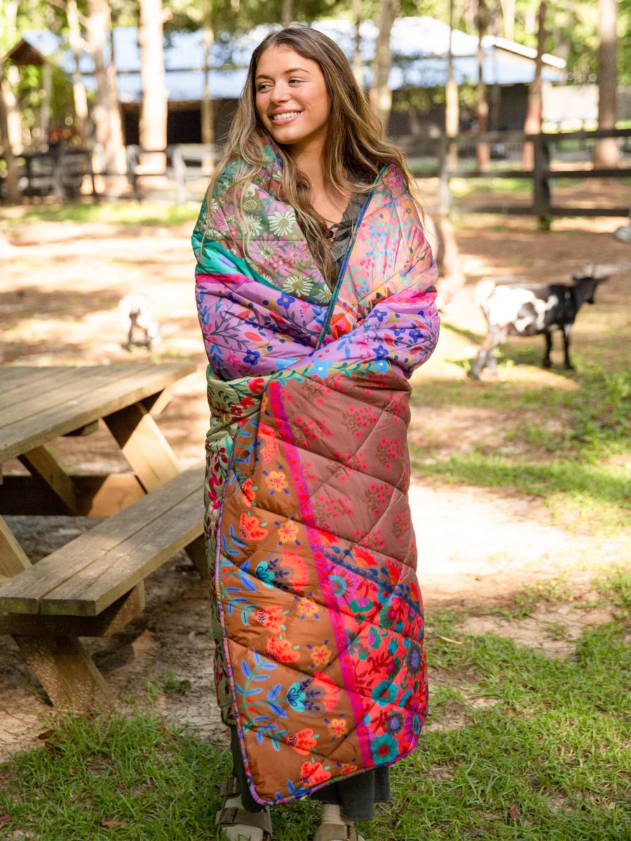 Perfect Puffy Outdoor Blanket - Patchwork | Natural Life