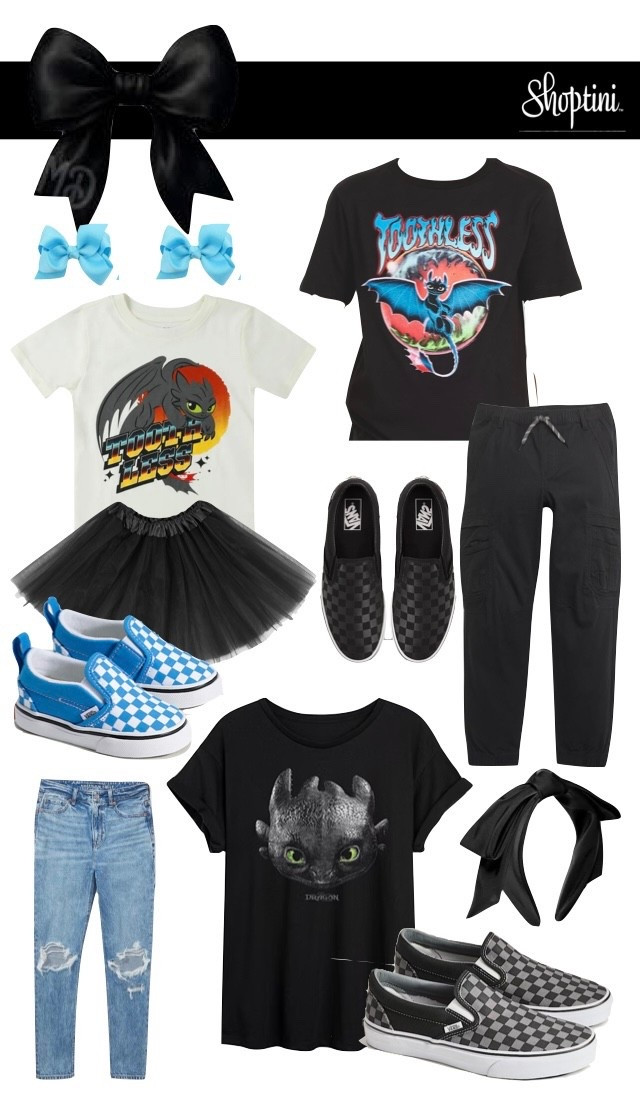 Mom, son and daughter birthday outfits for How to Train Your Dragon theme birthday party! 

#LTKFindsUnder50 #LTKHome #LTKKids