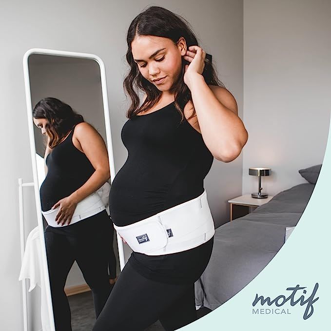 Motif Medical, Pregnancy Support Band, Relieves Pressure on the Abdomen, Lower Back, Hips, and Pe... | Amazon (US)