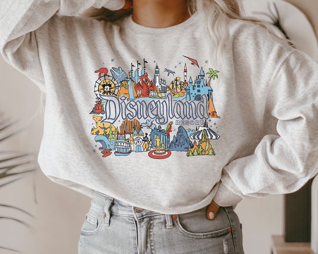 Disneyland Sweatshirt Disney World Hoodie Disney Trip - Etsy | Etsy (US)