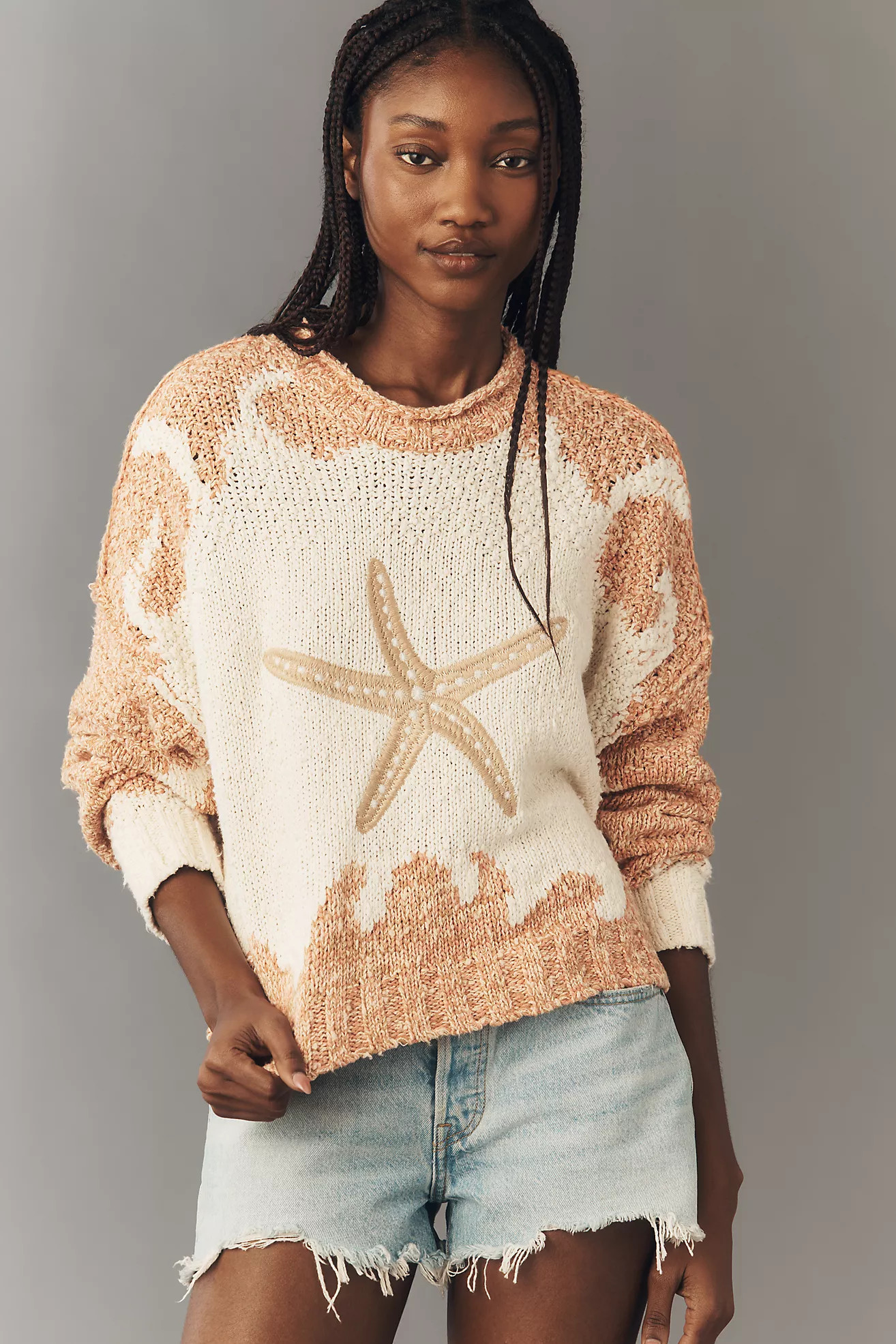 Pilcro Pullover Long-Sleeve Crew-Neck Icon Sweater | Anthropologie (US)