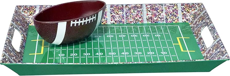 Elite Finds Football Stadium Serving Tray and Bowl, Reusable Game Trays for Football Gameday, Bir... | Amazon (US)