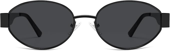 SOJOS Retro Oval Sunglasses for Women Trendy Classic Shades UV400 Protection SJ1217 | Amazon (US)