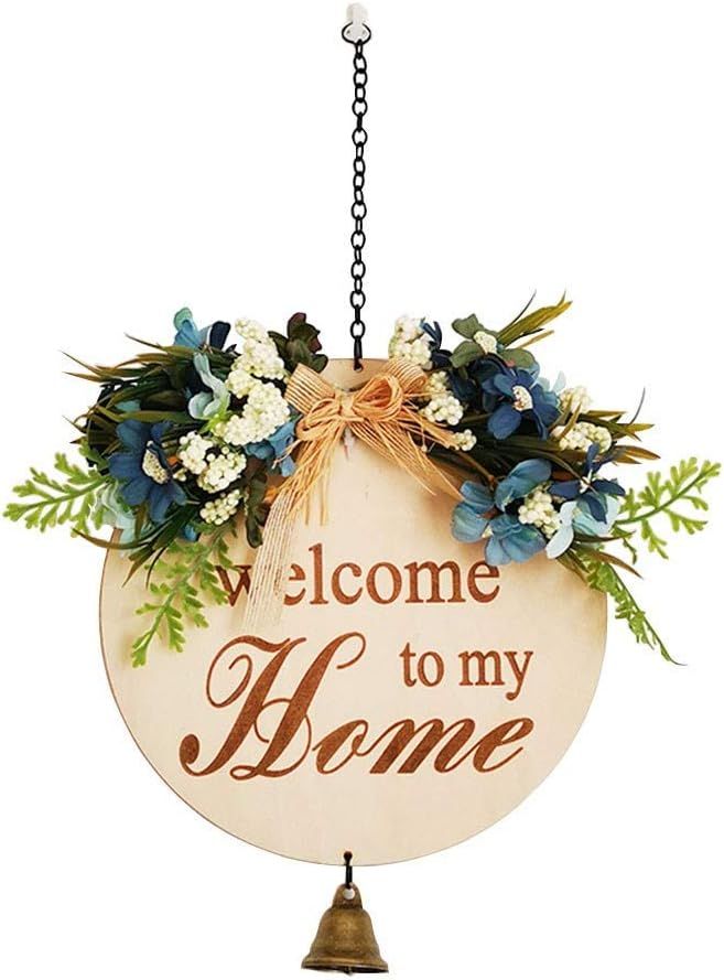 Welcome sign for front door, Front door decor, Front Porch Decorations Hanging Sign Rustic Wood H... | Amazon (US)