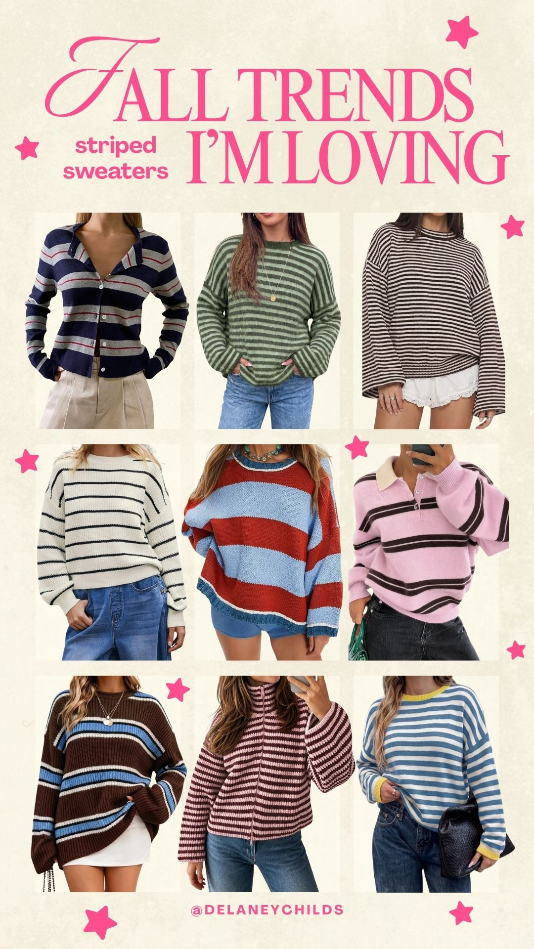 loving striped sweaters this fall!  

 #LTKgrwm #LTKootd #LTKSeasonal