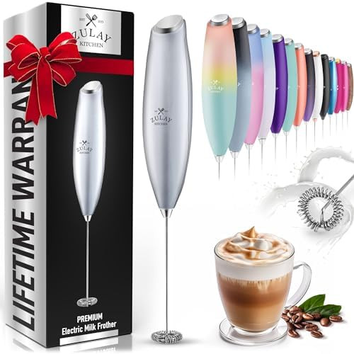 Zulay Powerful Milk Frother for Coffee with Upgraded Titanium Motor - Handheld Frother Electric W... | Amazon (US)