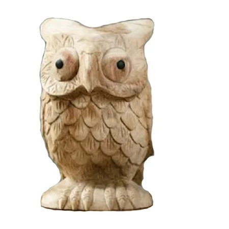Garden Age - Suar Wood - Owl Sculpture | Walmart (US)