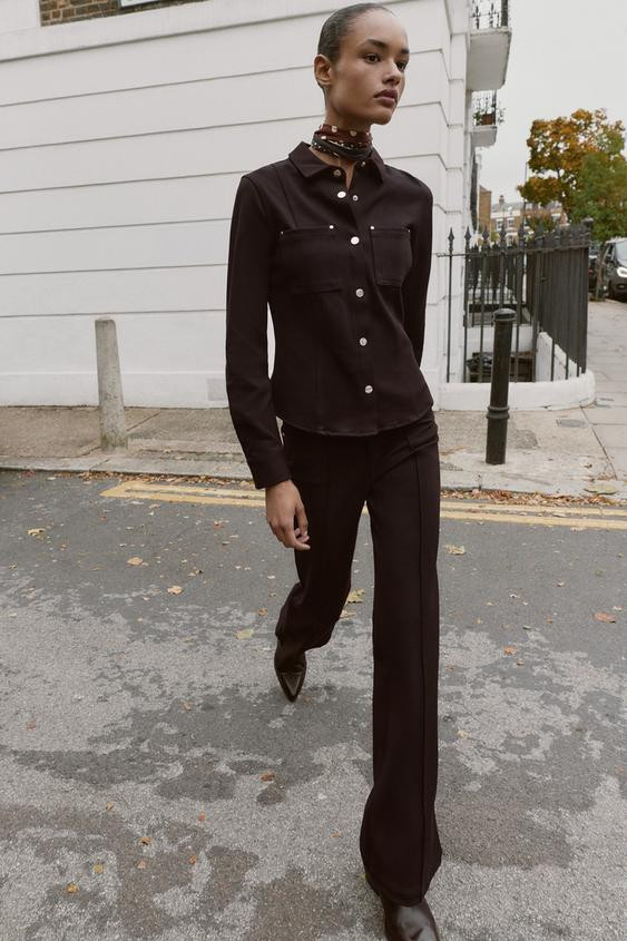 TAILORED CREPE SHIRT | Zara UK