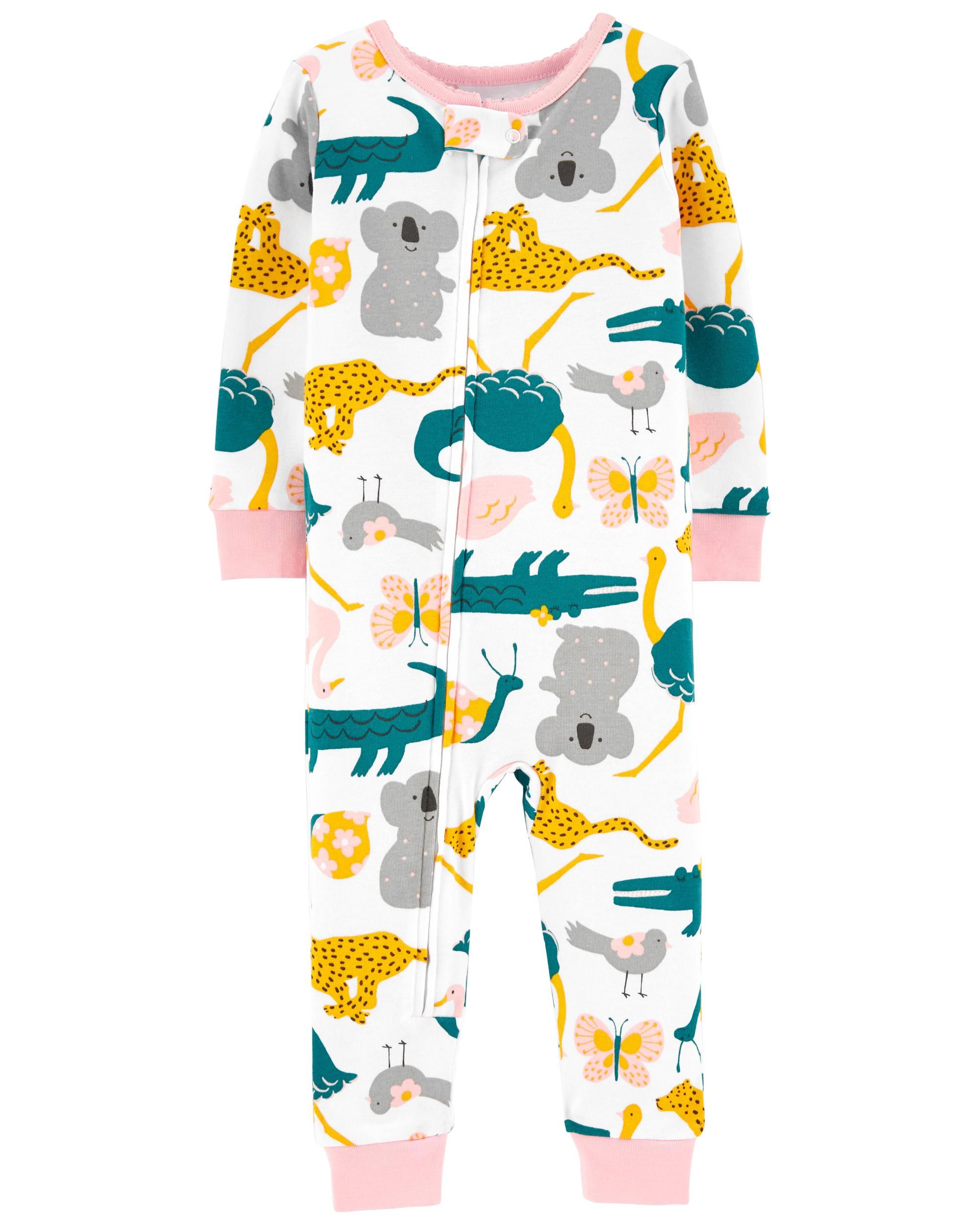 1-Piece Animals 100% Snug Fit Cotton Footless PJs | Carter's