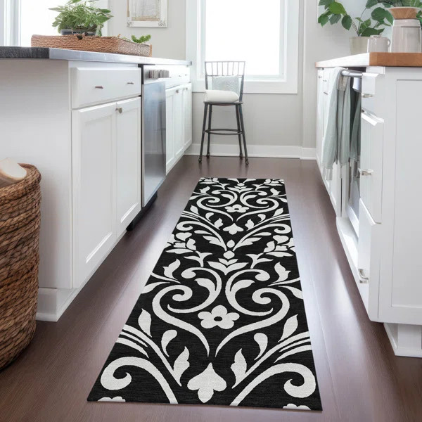 Malek Washable Floral Indoor / Outdoor Rug | Wayfair North America