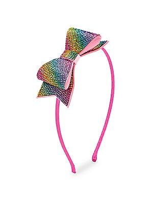 Rainbow Rhinestone Bow Headband | Saks Fifth Avenue
