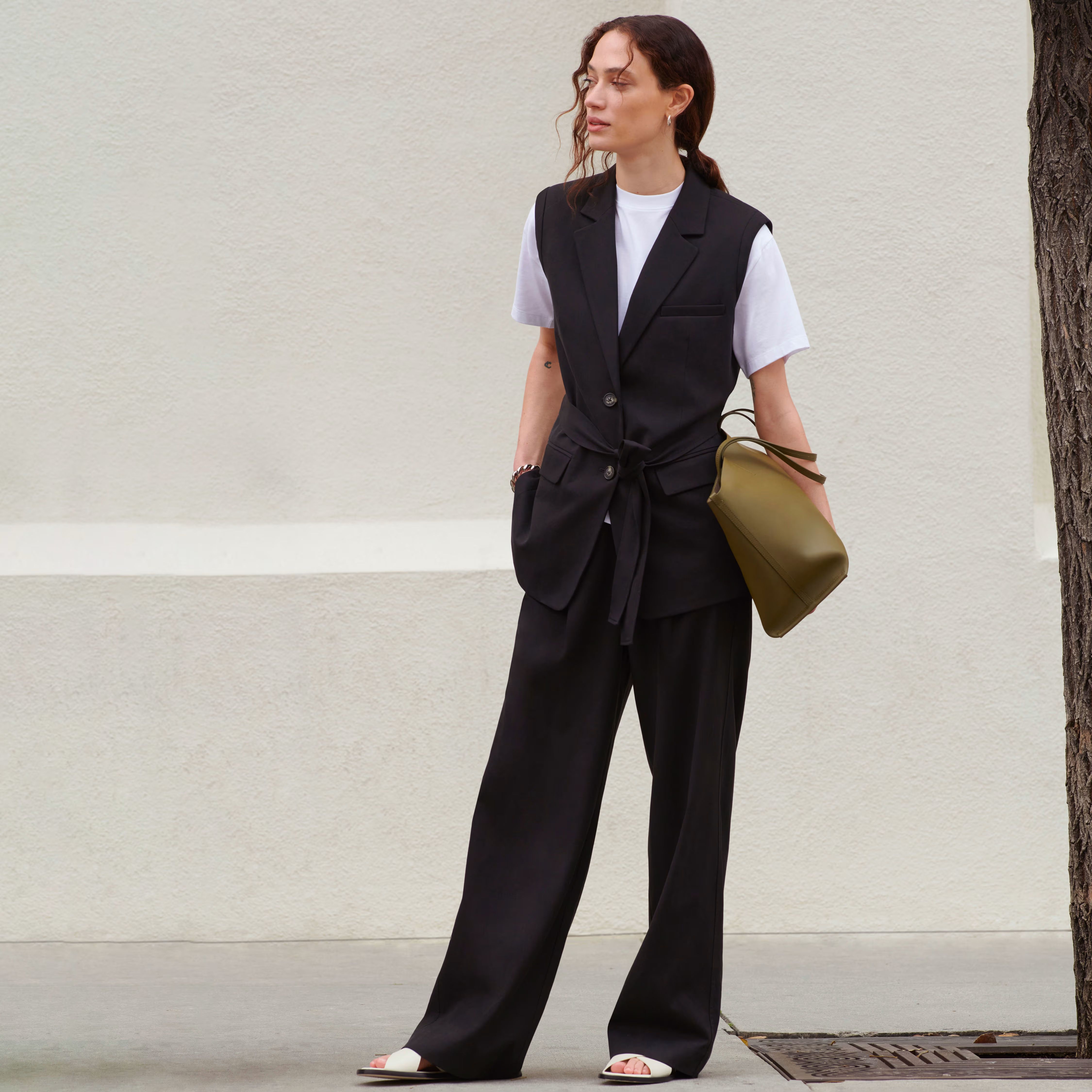 The Draper Pleated Pant in Buttersmooth | Everlane