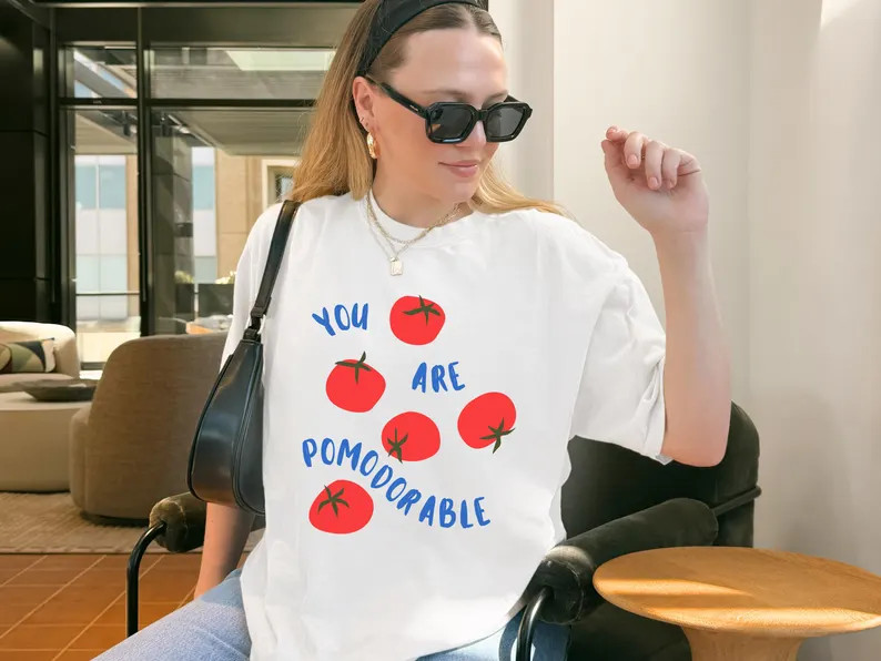 Comfort Colors® You Are Pomodorable T-shirt, Cute Tomato Pun Shirt, Funny Foodie Tee, Funny Grap... | Etsy (US)