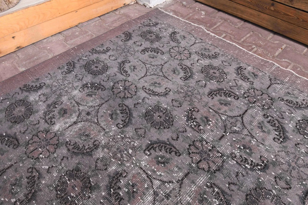 6x10 Gray Rug Turkish Rug Decorative Rug Oushak Rug - Etsy | Etsy (US)