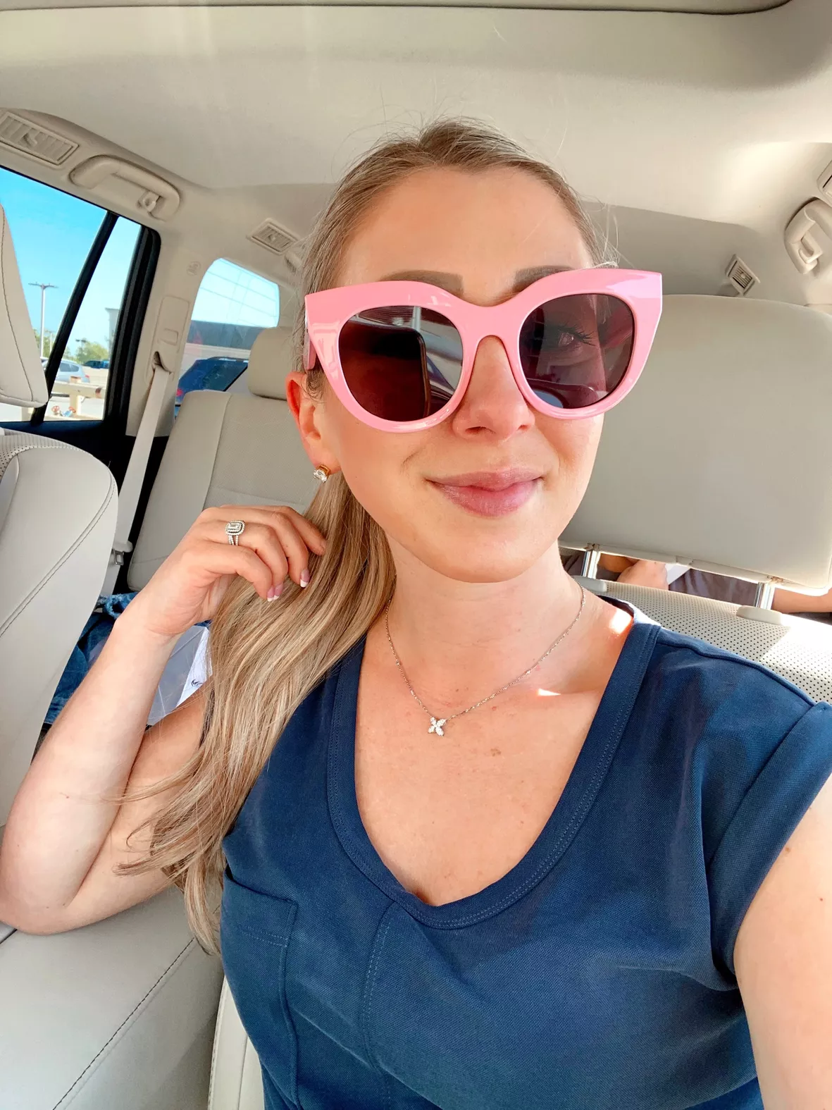 Pink Cat Eye Sunglasses