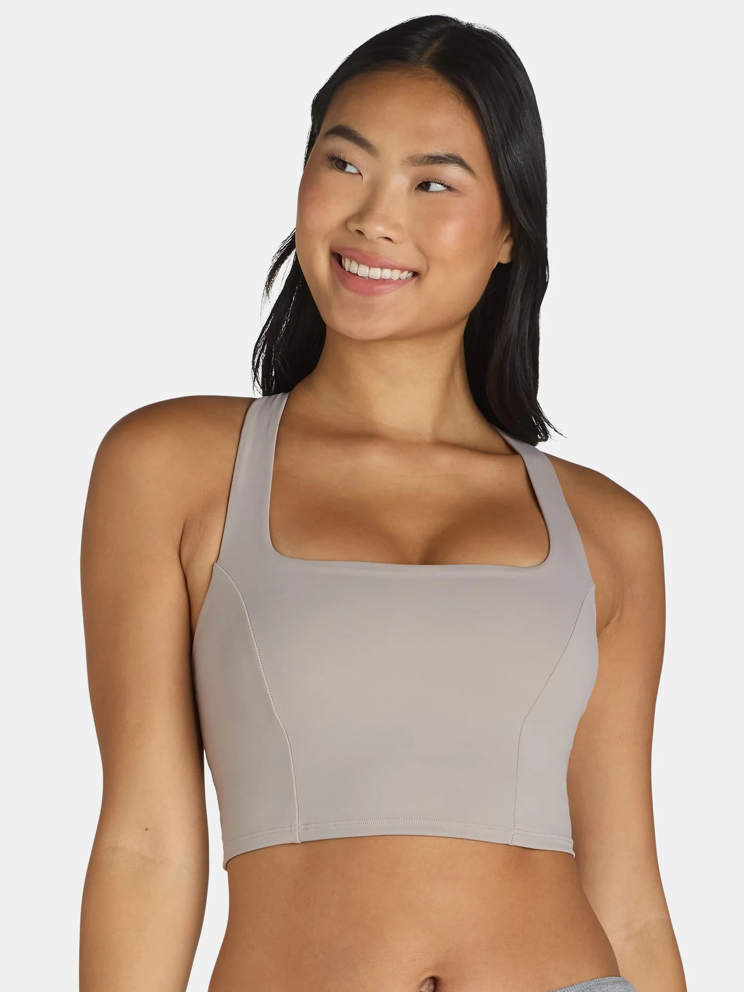 Avia Square Neck Sports Bra for Women, Medium Support, S-3XL | Walmart (US)