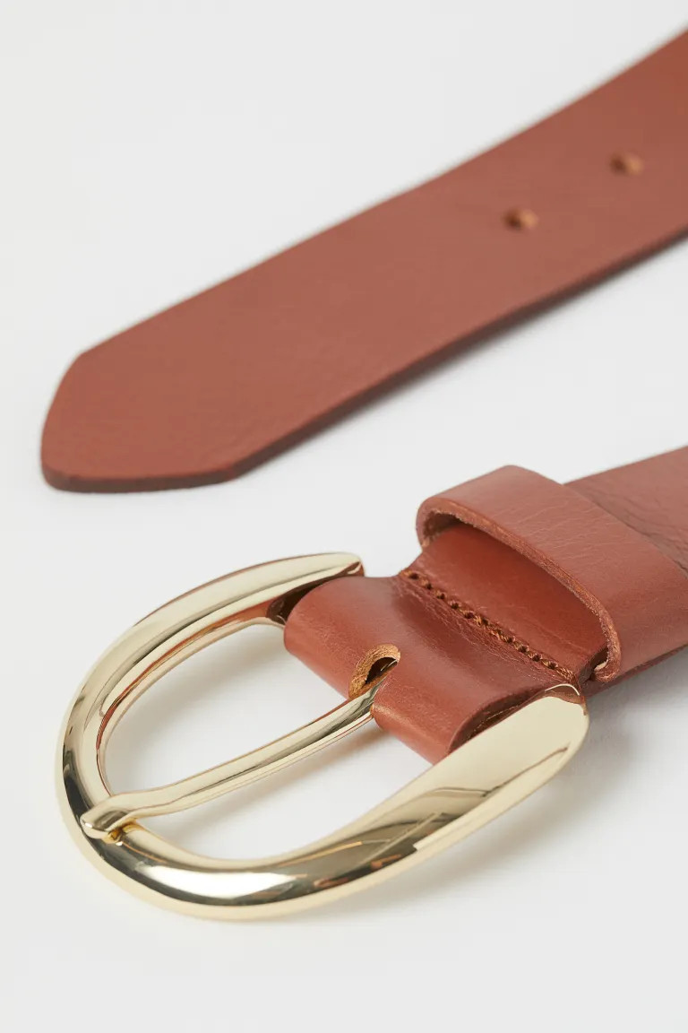 Taillengürtel aus Leder - Braun - Ladies | H&M DE | H&M (DE, AT, CH, NL, FI)