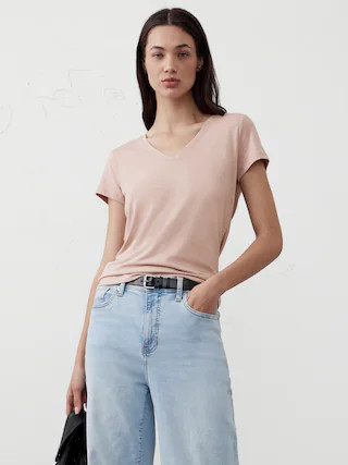 Timeless V-Neck T-Shirt | Banana Republic Factory