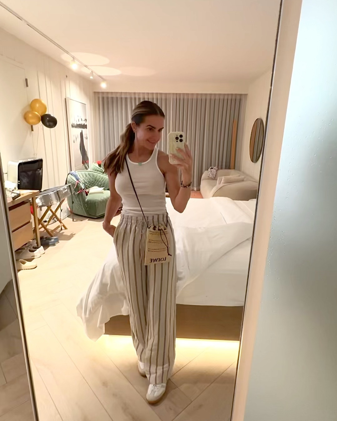 night 4 in miami…spent almost 8 hours at the beach & pool (till 830pm) so we’ve decided to walk to/ from a very casual dinner tonight🤍

you won’t believe it but my linen pants are <$30!! 

& come in 10 color-ways + they’re 25% OFF if u spend $100 OR 20% OFF if u spend $80 

& my viral tank is $2 too! 

shop the perfect summer look for less here! 

#LTKTravel #LTKWorkwear #LTKFindsUnder50