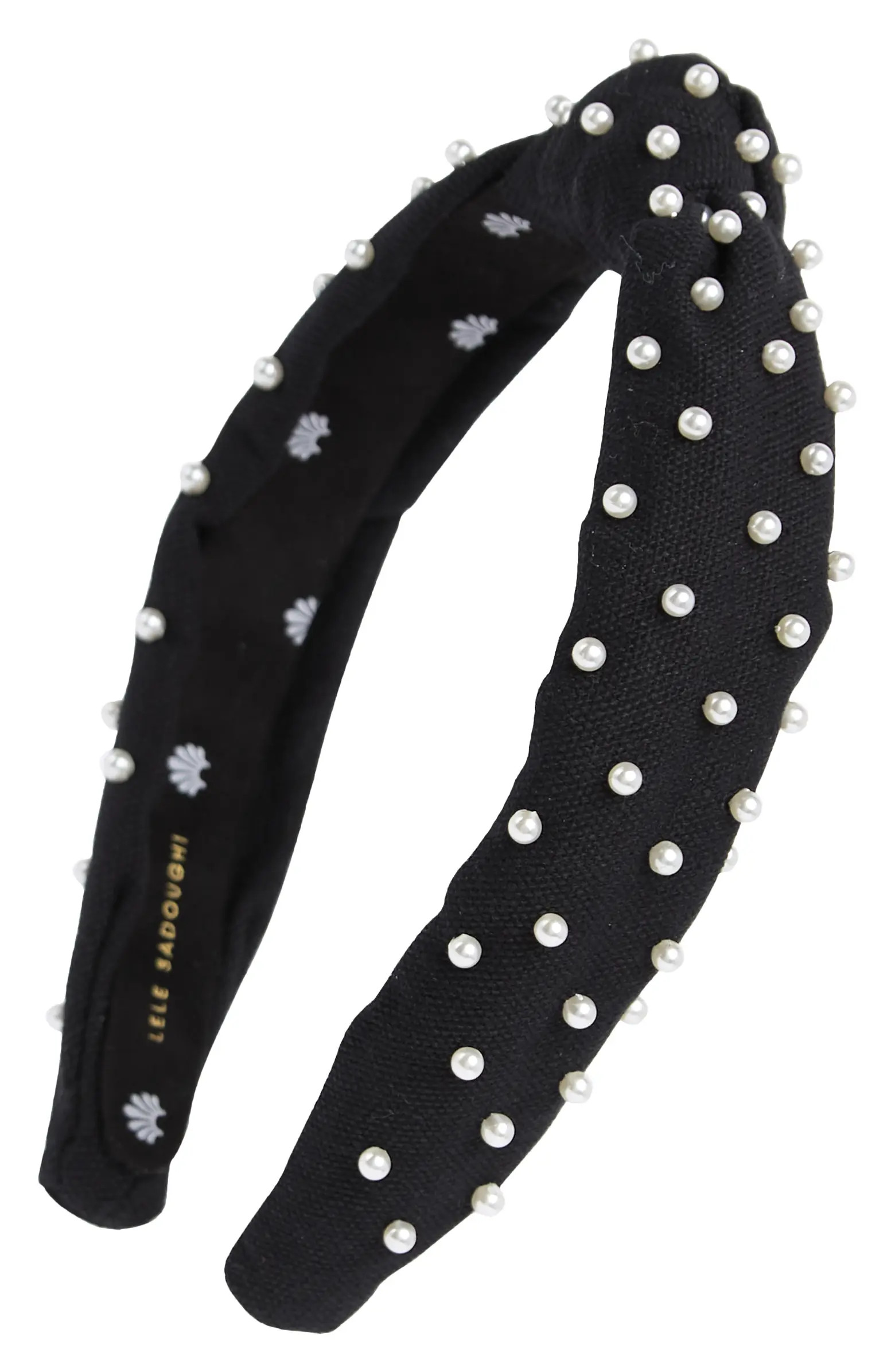 Lele Sadoughi Imitation Pearl Knotted Headband | Nordstrom | Nordstrom