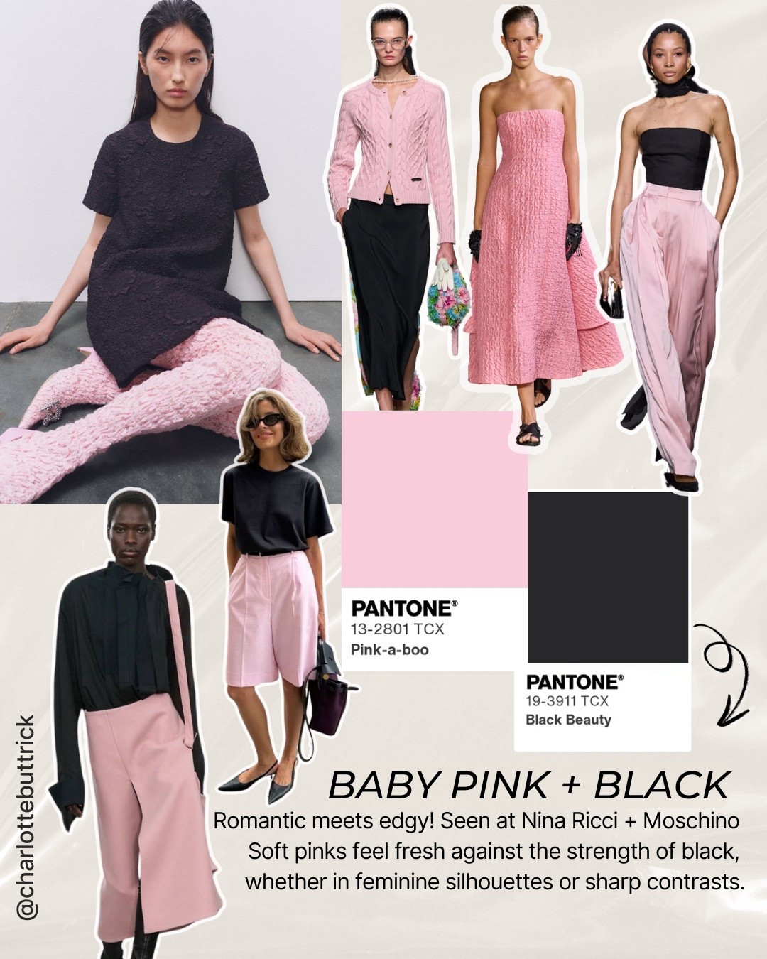 Colour trends SS25 - color combination - colour combinations - spring trends - summer trends - pink outfit - pink sneakers - pink adidas - black outfits - black sandals - black trousers - black dress - black trainers - pink dress - wedding guest dress

#LTKspring #LTKuk #LTKstyletip