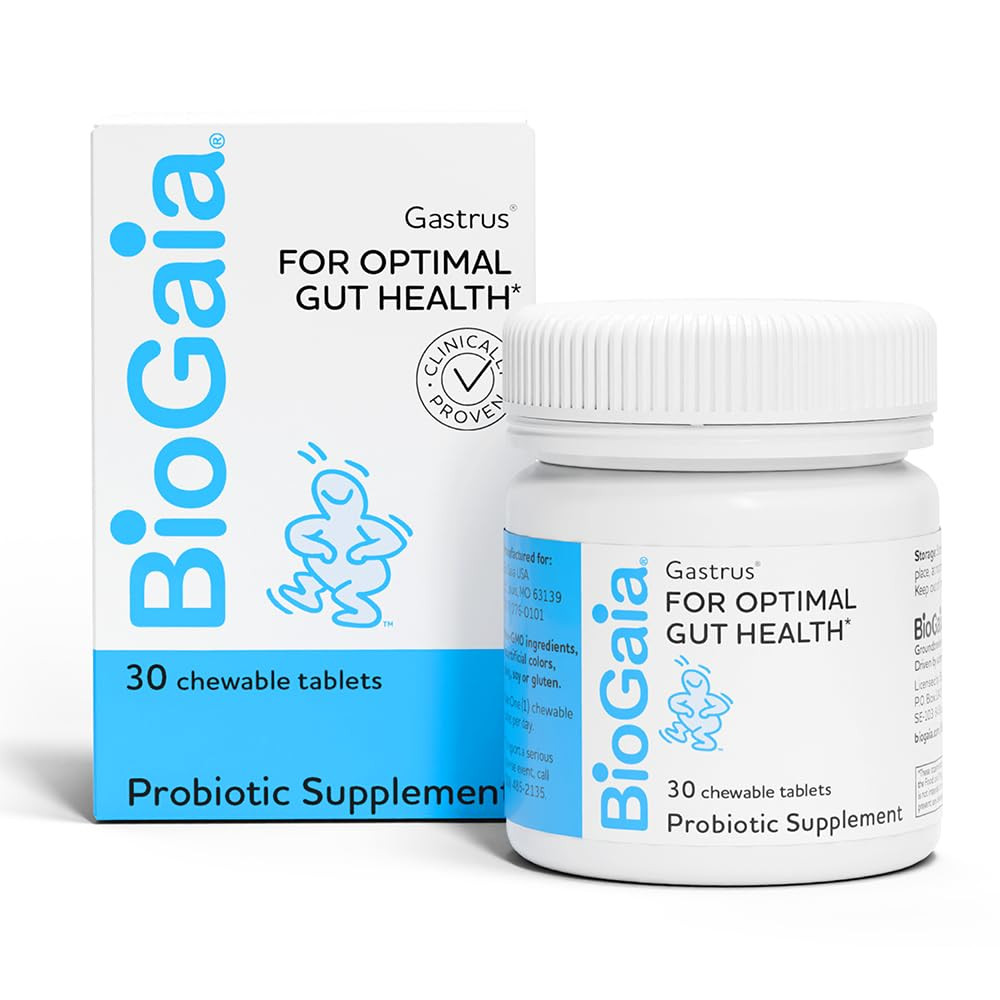 BioGaia Gastrus Gut Health Probiotic | Eases Abdominal Discomfort, Gas & Bloating | Promotes Regu... | Amazon (US)