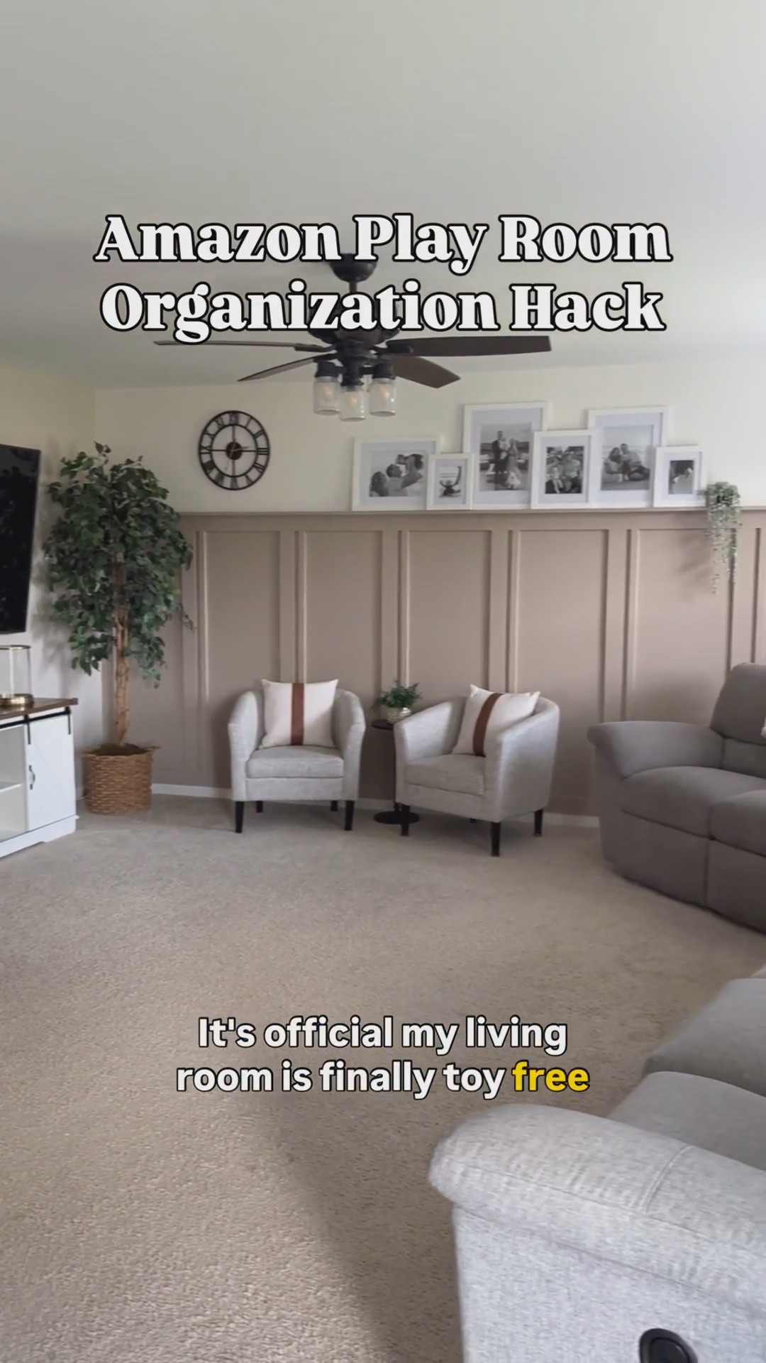 Play room organization tip: get beautiful storage that blends but find a discrete way to label the bins for yourself and your kids. Makes life so much easier at cleanup!

#LTKKids #LTKHome #LTKFindsUnder100