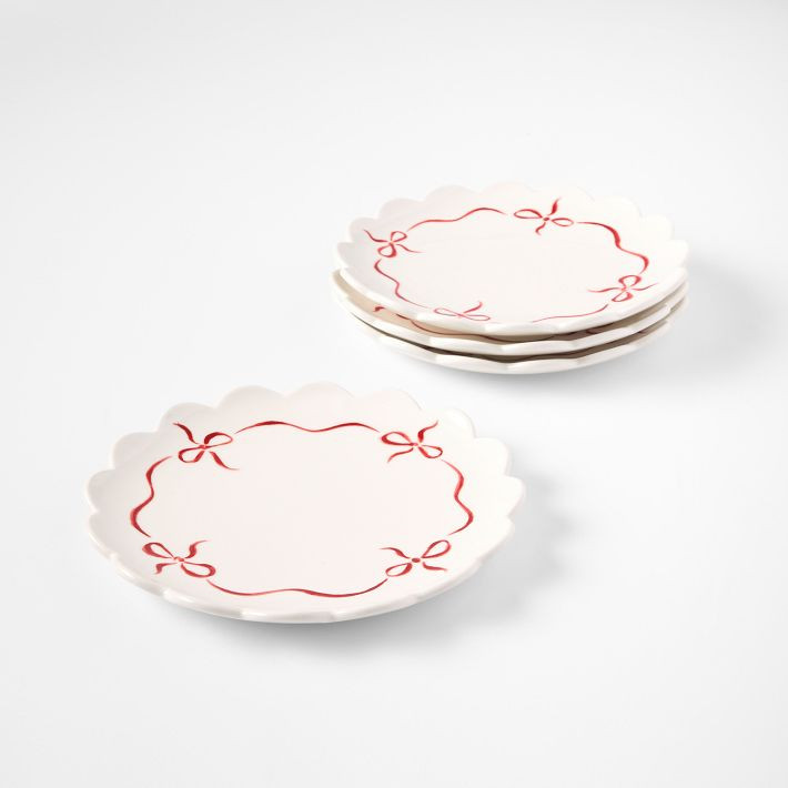 Bow Appetizer Plates, Set of 4 | Mark and Graham
