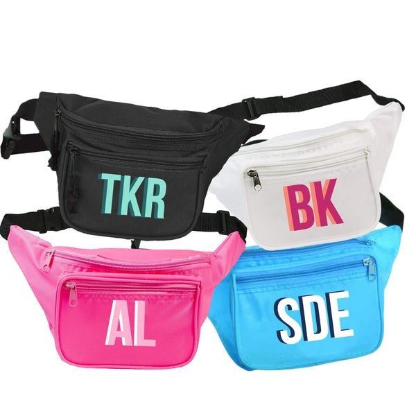 Double Shadow Monogram Fanny Pack | Sprinkled With Pink
