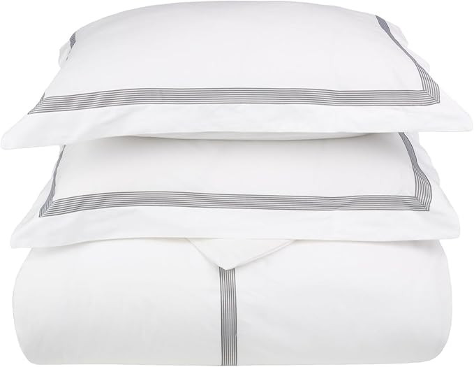 Superior Miller Cotton 300 TC Duvet Cover Set, Soft Comforter Covers, Bedroom Essentials, Coastal... | Amazon (US)