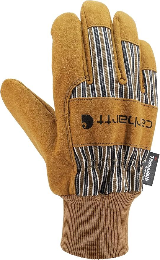 Carhartt Men's Insulated Suede Work Glove with Knit Cuff | Amazon (US)