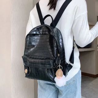 Croc Grain Backpack | YesStyle Global