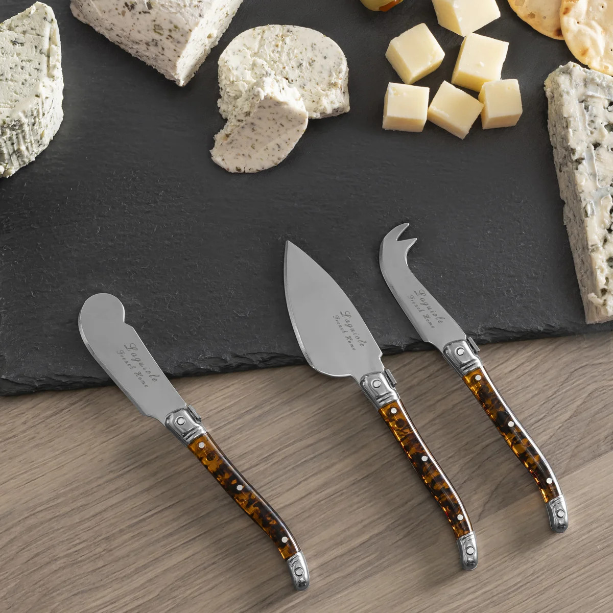 French Home 7-Piece Laguiole Tortoise Shell Cheese Knife And Spreaders Set | Wayfair North America