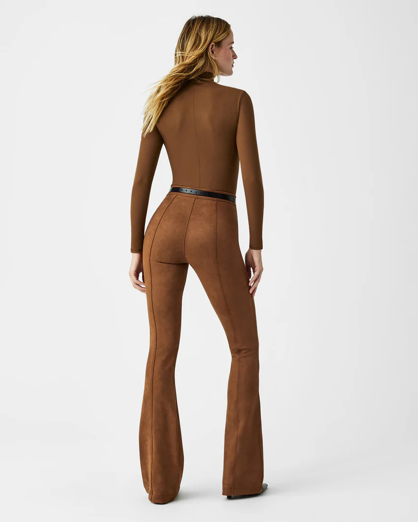 Faux Suede Flare Pants | Spanx