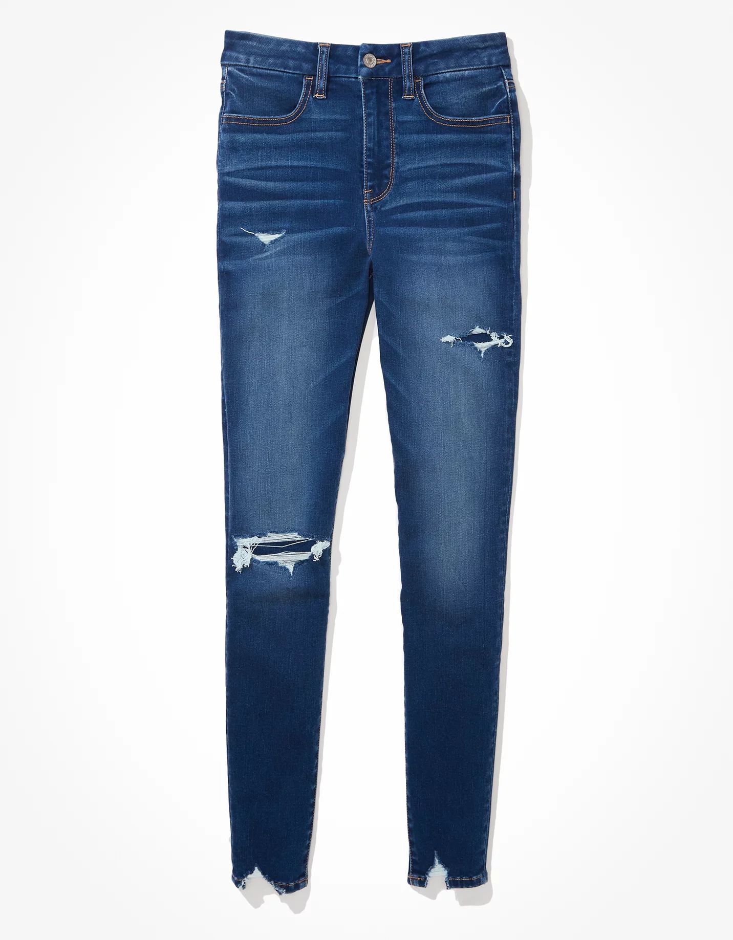 AE Forever Soft Patched Super High-Waisted Jegging | American Eagle Outfitters (US & CA)