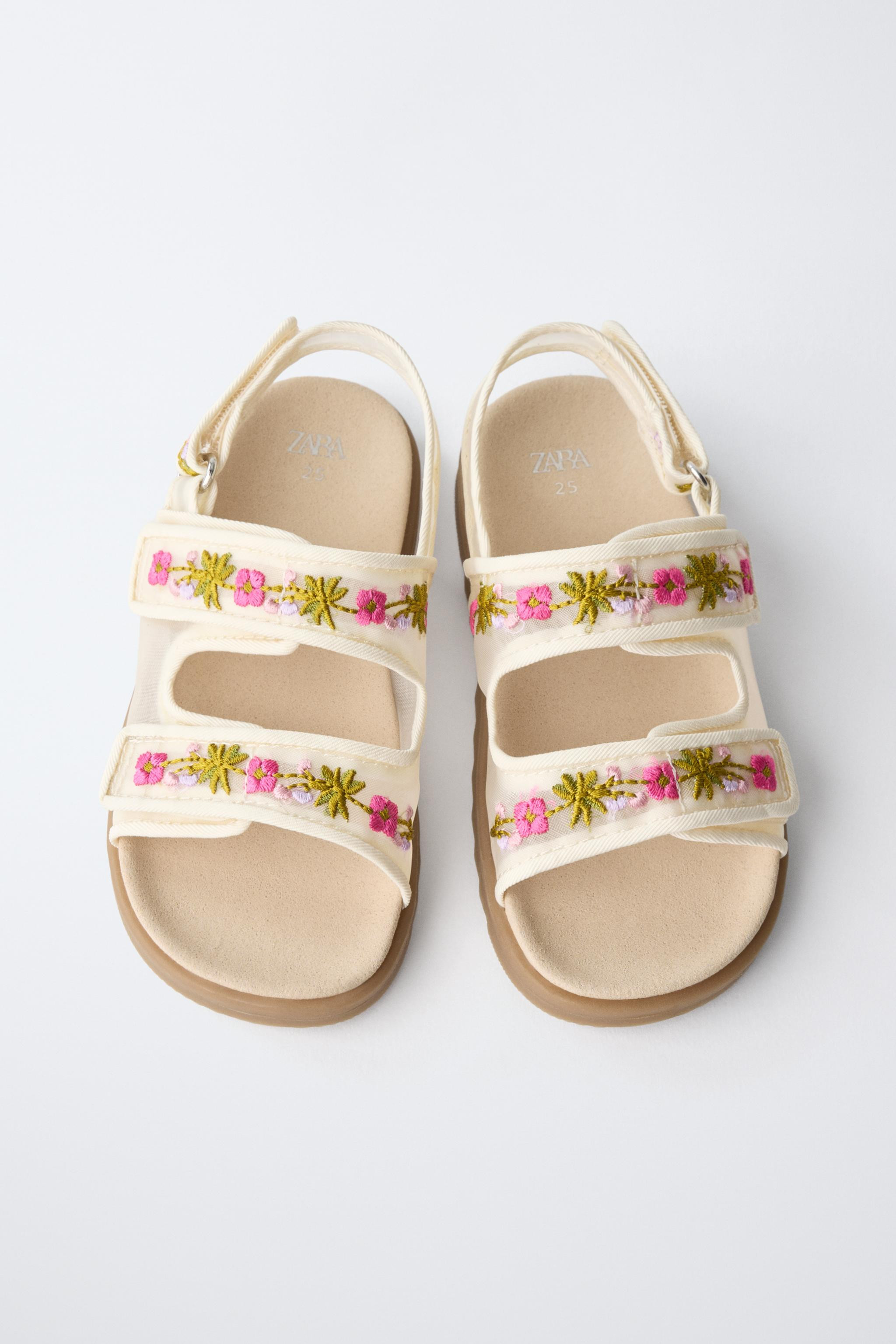EMBROIDERED SANDALS | Zara US