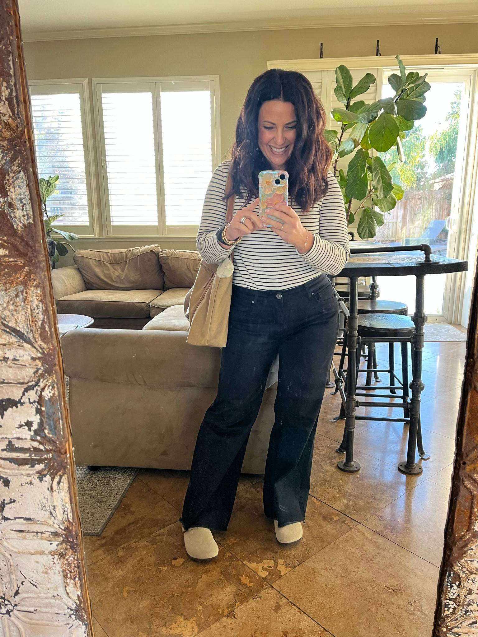 It’s almost Friday! Cleaning my mirror is on my to-do list! 😂 

I really love these suede soft clogs. They are so comfy and go with everything! 

Petite style
Teacher outfit
Closet basics 

#LTKOver40 #LTKPetite #LTKWorkwear