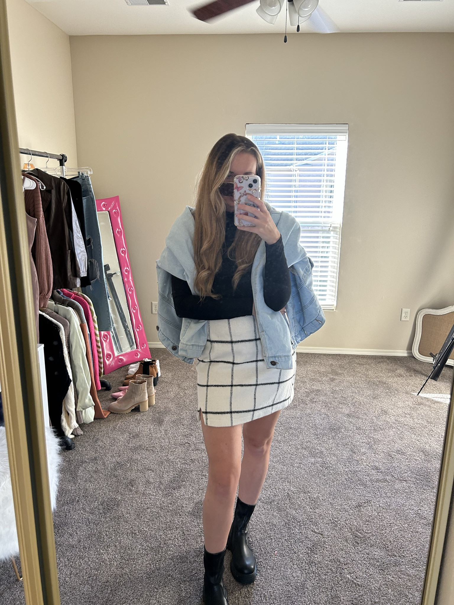 LOVE this warm plaid skirt from Altar’d State😍 I love how I can dress it up or down, and it would be great for spring time as well!🩷 I have it paired with this Levi jean jacket!

#LTKSeasonal #LTKMostLoved #LTKfindsunder100
