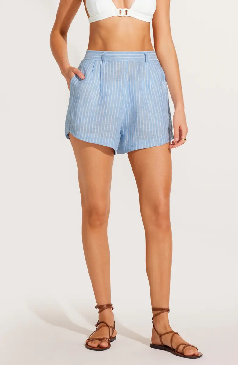 The Getaway Linen Cover-Up Shorts | Nordstrom
