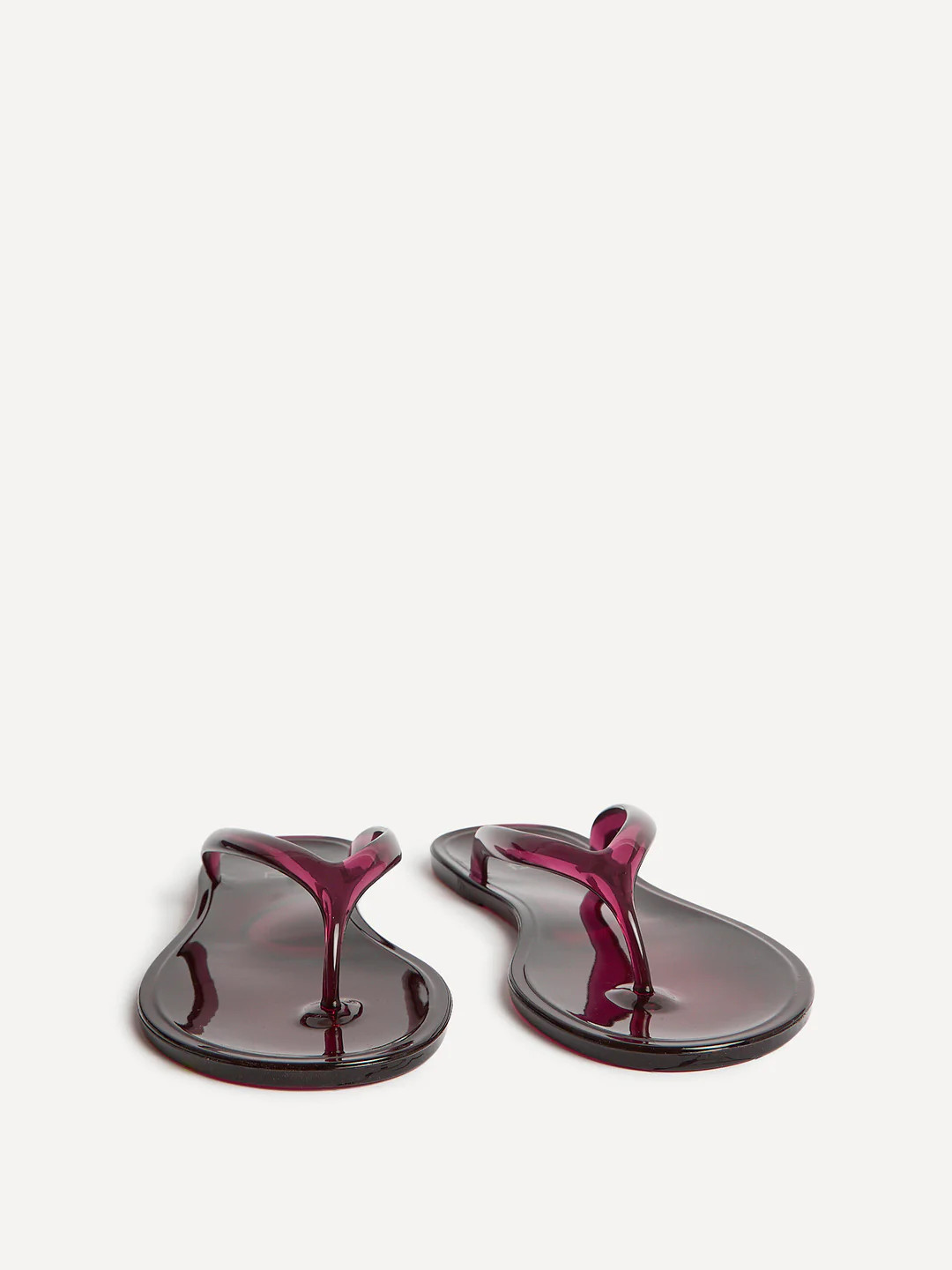 Marine Burgundy Jelly Flip Flops | Linzi Shoes