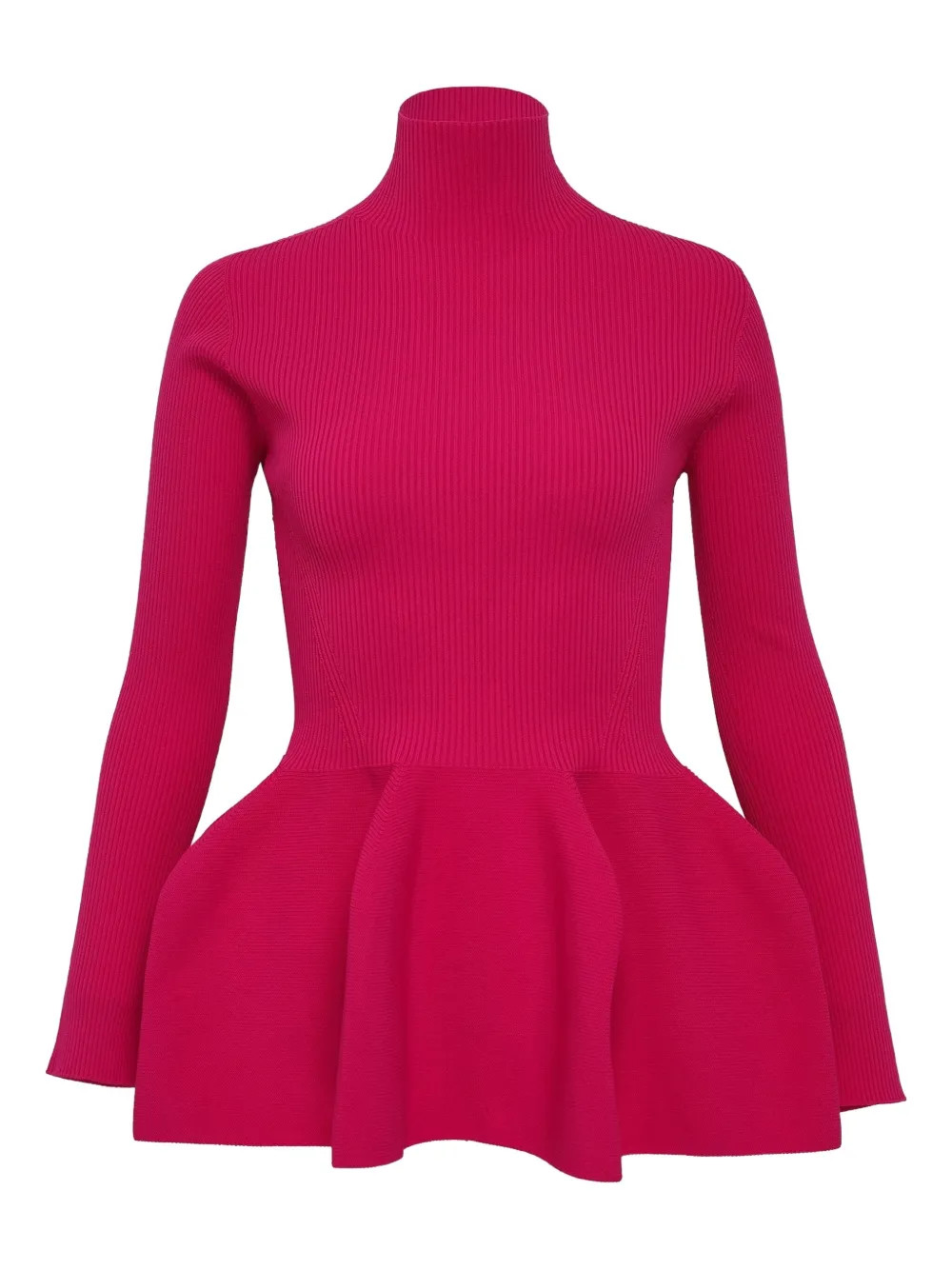 mock-neck peplum jumper | Farfetch Global