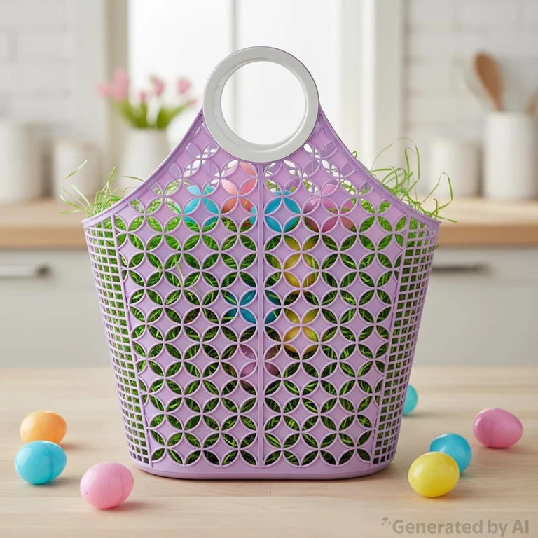 Jelly Tote, Purple, 11" x 18", Easter by Way To Celebrate | Walmart (US)