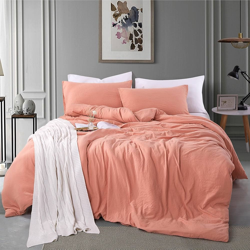 Twin Size Duvet Cover - 2 Piece Bedding Set (1 Duvet Cover & 1 Pillow Case) Soft Prewashed Comfor... | Amazon (US)