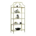 Better Homes & Gardens 71" Nola 5 Shelf Etagere Bookcase, Gold Finish | Walmart (US)