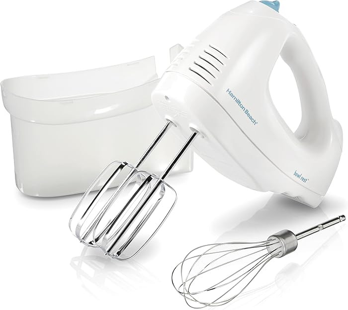 Hamilton Beach 6-Speed Electric Hand Mixer with Whisk, Traditional Beaters, Snap-On Storage Case,... | Amazon (US)
