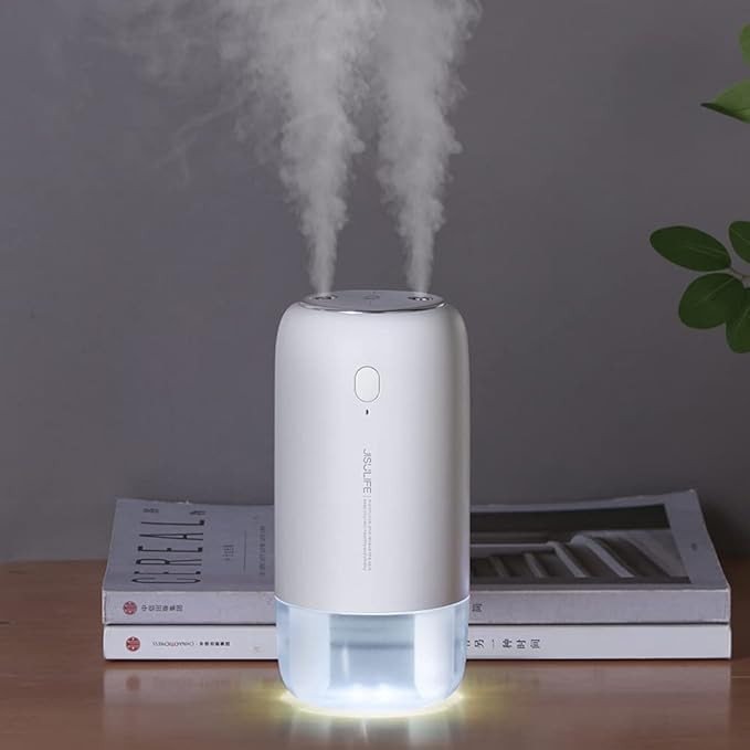 JISULIFE Small Humidifier, 500ml Portable Travel Humidifier, 3600mAh Battery Operated Humidifier ... | Amazon (US)