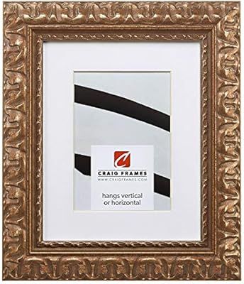 Craig Frames Bravado Ornate, 16 x 20 Inch Antique Bronze Picture Frame Matted to Display a 11 x 1... | Amazon (US)