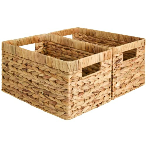 StorageWorks Wicker Basket, Baskets for Organizing, Storage Basket with Built-in Handles, Water H... | Amazon (US)