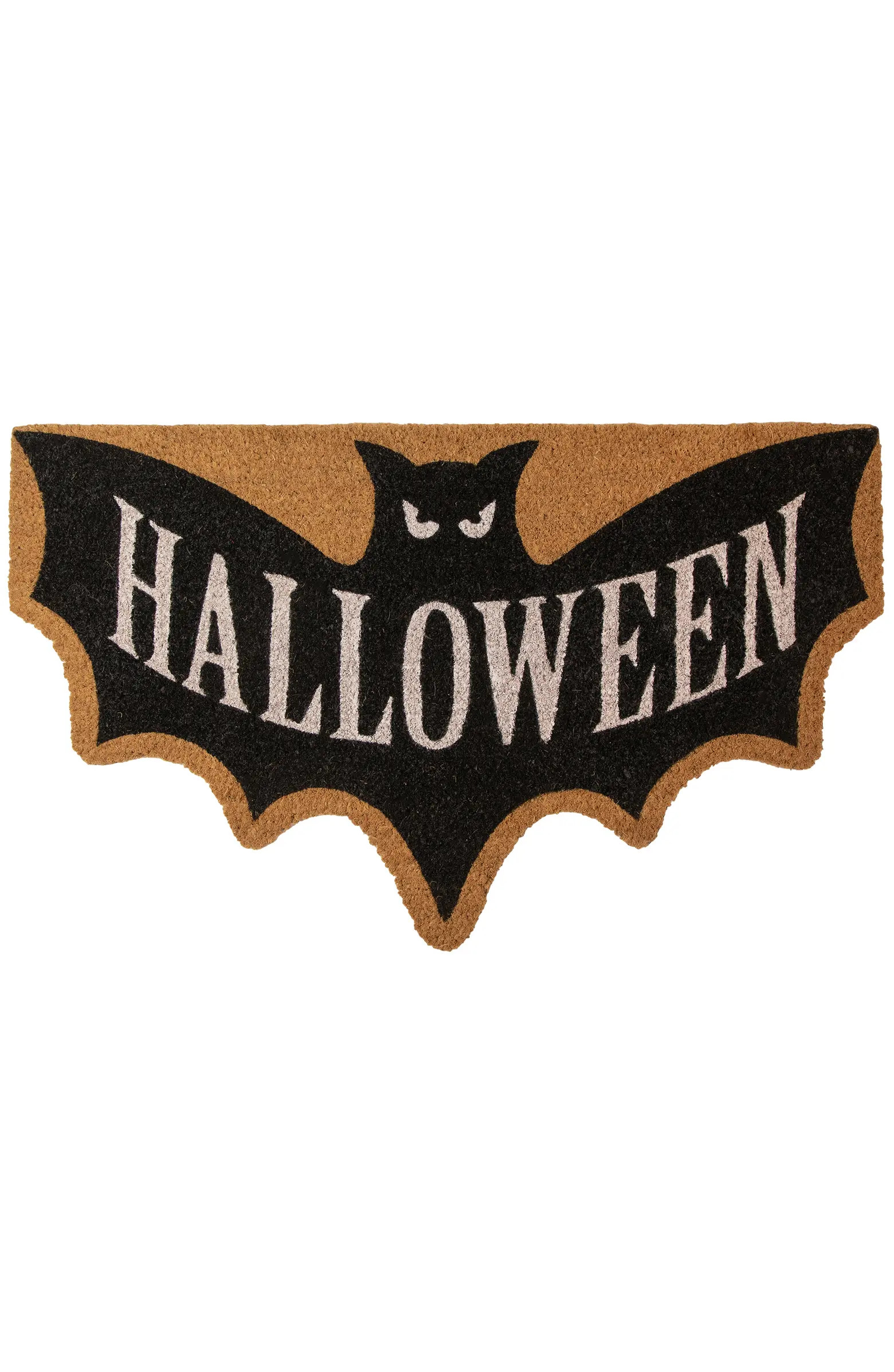 Northlight Natural Coir "Halloween" Bat Shaped Doormat - 18" x 30" | Nordstrom | Nordstrom